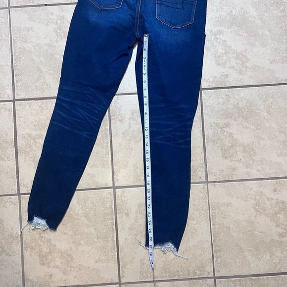 American Eagle Ne(x)t Level Ripped Curvy High-Waisted Jegging Crop Size 10 - Picture 7 of 9